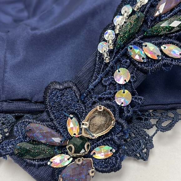 NEW Alyce Paris 6762 Two Piece Embellished Lace Gown in Cobalt Blue Size 2 - Picture 13 of 15